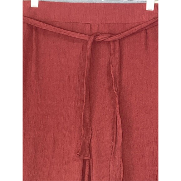 Torrid Womens High Rise Pants Size 6X Cropped Gauzy Tie Waist Beachy Tropical - Picture 2 of 10